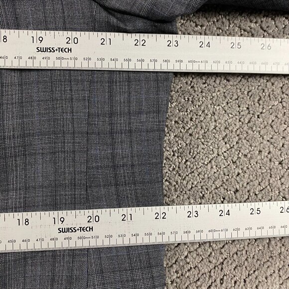 Hart Schaffner Marx Gold Trumpeter Blazer Sport Coat Men's 44R Gray Check - Picture 10 of 15